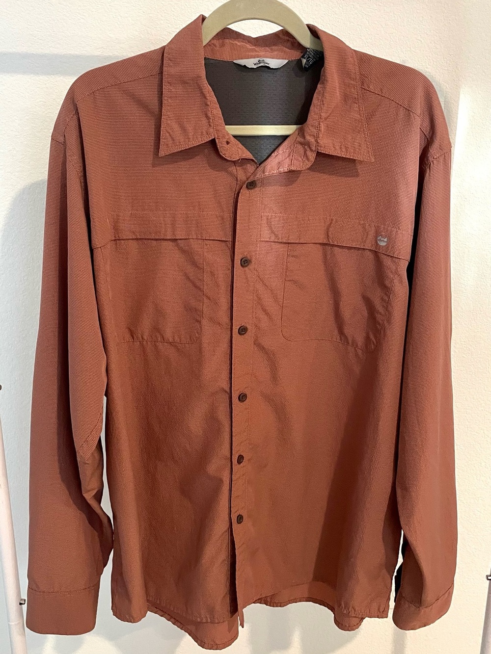 Wrangler Premium Outdoor Performance Fishing Long-Sleeve Button-Down Shirt